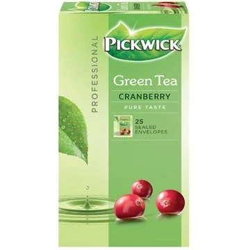 Afbeelding van Thee Pickwick green cranberry 25x1.5gr