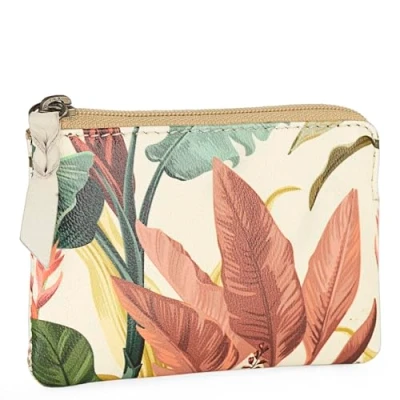 Afbeelding van JASLEN Portemonnee en Coin Purse: Stijlvolle Mini Met Rits Wallet. RFID bescherming, Bladeren