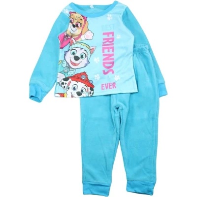Afbeelding van Paw Patrol pyjama fleece best friends blauw maat 92
