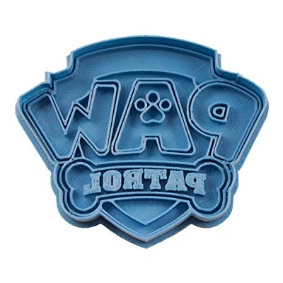 Afbeelding van cuticuter Wapen Paw Patrol uitsteekvorm, blauw, 8 x 7 1,5 cm