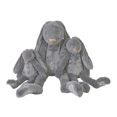 Afbeelding van Happy Horse Knuffel Rabbit Richie Tiny Deep Grey 28cm