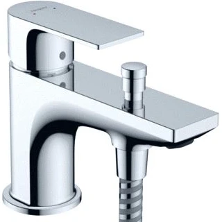 Afbeelding van Hansgrohe rebris e eengreeps bad en douchemengkraan monotrou met 2 doorstroomhoeveelheden chroom 72437000