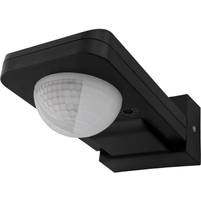 Afbeelding van Ledvion Bewegingsmelder Zwart, Opbouw melder Met Schemerschakelaar, Plafondmontage, IP65, Lichtregeling 360, Werkbereik 20m, Ingebouwde Lichtsensor