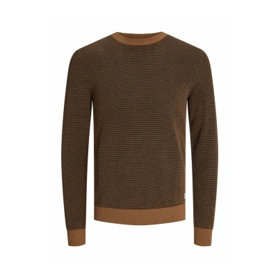Afbeelding van Jack &amp; Jones Jjeglobe CREW NECK NOOS Trui, Heren, Maat: XXL, Mocha bisque