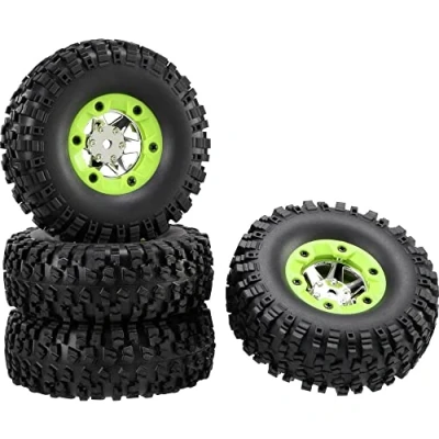 Afbeelding van Reely 1:10 XS Buggy Complete wielen Block Profiel 6 spaaks Zilver 4 stuk(s)