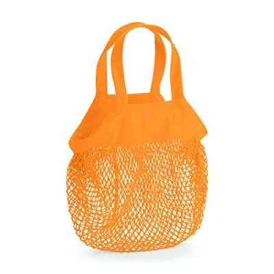 Afbeelding van Organic Cotton Mini Mesh Grocery Bag (Amber Geel)