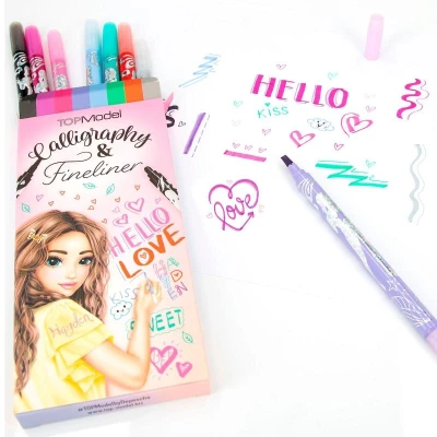 Afbeelding van TOPModel Kalligrafeer &amp; Fineliner Set
