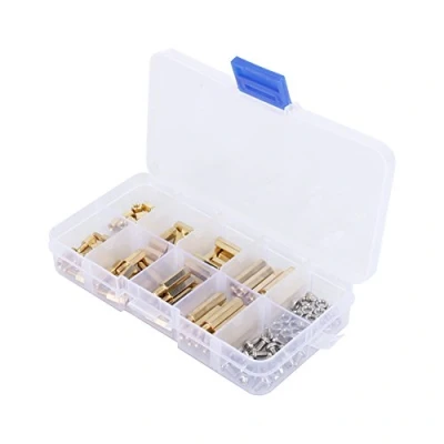 Afbeelding van 120 Stuks Mannelijke Vrouwelijke M3 Schroeven Kit, Messing Standoff Spacer PCB Board Moer Assortiment Set met een Doos