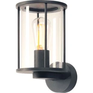 Afbeelding van Slv photonia outdoor wandarmatuur a60 ip55 rond antraciet helder glas max 60 w 232045