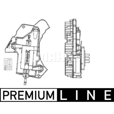 Afbeelding van Regelaar, interieurventilator MAHLE ABR 24 000P