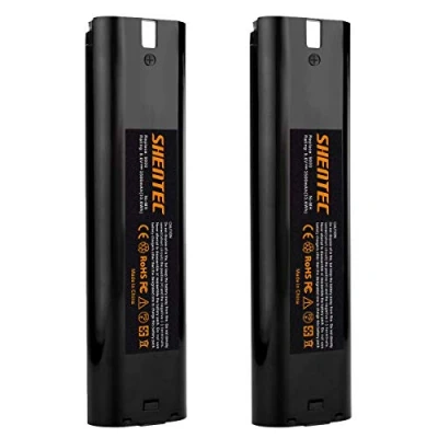 Afbeelding van 2 stuks Shentec 9,6 V 3500 mAh Ni MH batterij vervanging voor 9000 9001 9002 9033 9600 191681 192533 0 632007 4