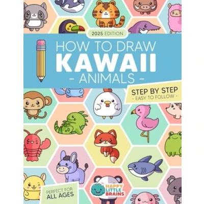 Afbeelding van How to Draw Kawaii Animals: 101 Super Cute Animals with Fun and Easy Step by Lessons