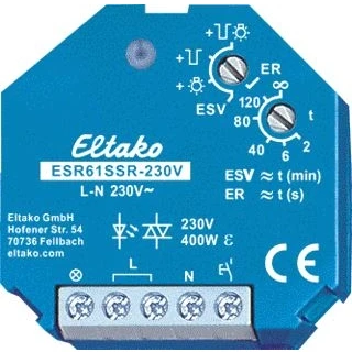 Afbeelding van Eltako multifunctioneel 400w solid state impuls schakelrelais voor inbouw 61100003
