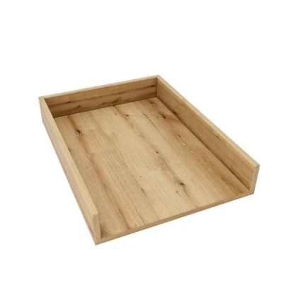 Afbeelding van regalik Verschoonblad Universeel, Aankleedopzetstuk voor Dressoirs van Elke Breedte, Afneembaar Aankleedblad, Rechte Frontpanelen, Eik, 72cm x 54cm