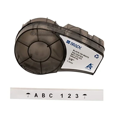 Afbeelding van Brady labeltape 9mm wit 6 4m b423 110896