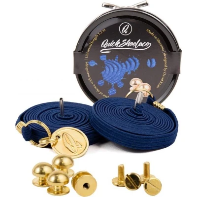 Afbeelding van Quickshoelaces prestige donker blauw
