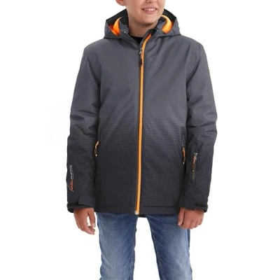 Afbeelding van killtec Boy&#039;s Functioneel jack/outdoorjack met capuchon en sneeuwvanger Lynge BYS JCKT E, anthracite, 176, 35944 000