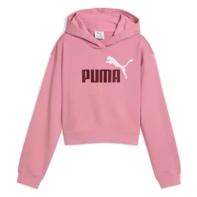 Afbeelding van PUMA ESS 2 COLOR No. 1 Logo​ Short Length Hoodie TR G Meisjes Trui Poised Pink
