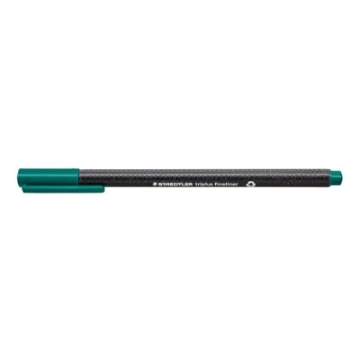 Afbeelding van Staedtler Triplus Fineliner 334 SB10 Tips Desktop Doos Standaard verpakking Pack of 10 Zee Groen