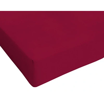 Afbeelding van Max color Beddoek 25cm Hoek, bordeaux, Franse maat klein dubbel