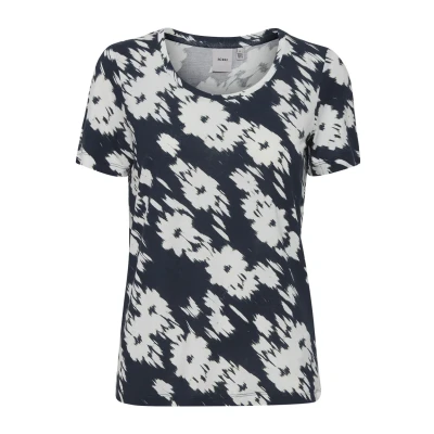 Afbeelding van ICHI Ihlisa Tshirt print, Dames, Maat: Small, Total eclipse flower print