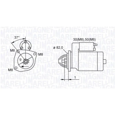 Afbeelding van Magneti Marelli Starter 063721389010