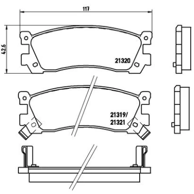 Afbeelding van Brembo Remblokset P 49 025