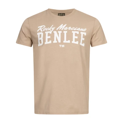 Afbeelding van Benlee Normale Passform LOGO Tshirt print, Heren, Maat: Large, Sand white