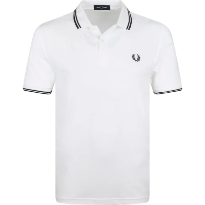 Afbeelding van Fred Perry Polo M3600 Wit maat L heren met Modern fit Pasvorm Katoen Suitable Herenkleding Poloshirt