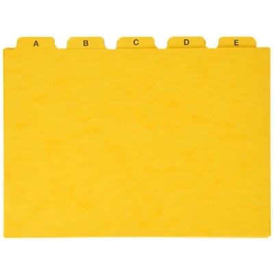 Afbeelding van Pagna 25251 05 register, persspan, A5, geel