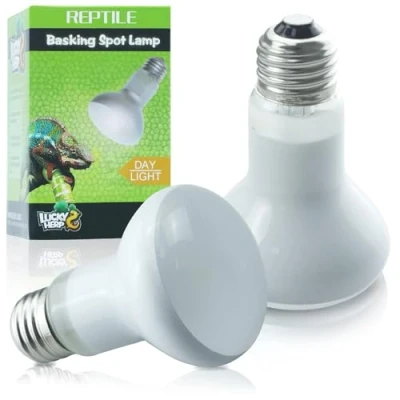Afbeelding van LUCKY HERP Reptielen warmtelamp, 25 W, 2 stuks, terrarium, schildpadden, Basking Spot, E27 verwarmingslamp voor reptielen, kippen, bartagamen, honden