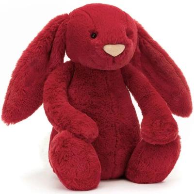 Afbeelding van Jellycat knuffelkonijn bashful luxe bunny scarlett 51 cm