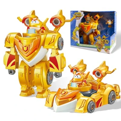 Afbeelding van super Wings 2 in 1 Robot pak, Golden Boy Transforming Vehicles Plane Transformer Verjaardag Kerstmis Cadeau voor Jongens en Meisjes