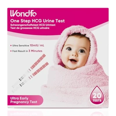 Afbeelding van Wondfo Zwangerschapstest 20x Vroege 10 mIU Ultragevoelige Vruchtbaarheidstest voor vrouwen