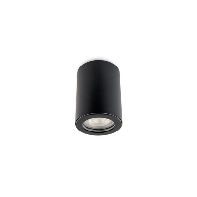 Afbeelding van Opbouwspot Rond, Vast, Waterdicht IP54, GU10 Fitting, Mat Zwart
