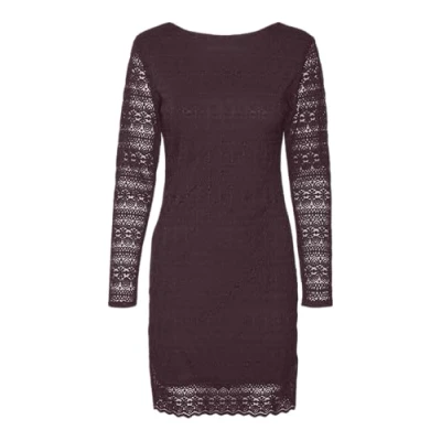 Afbeelding van Vero Moda Vmzoe TWO WAY Short Dress Etuijurk, Dames, Maat: Medium, Winetasting