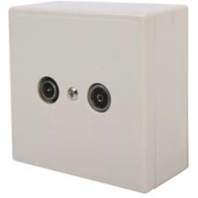 Afbeelding van Skytronic 122223 Antennecontactdoos Wit