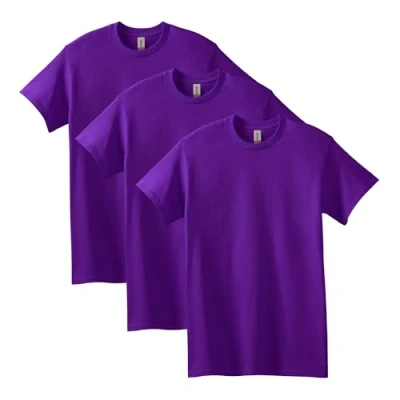 Afbeelding van Gildan Herenhemd (verpakking van 2 stuks), Paars 3), XL