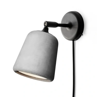 Afbeelding van New Works Material Wandlamp Lichtgrijs Beton