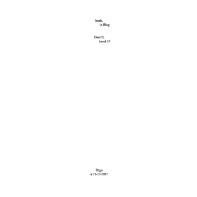 Afbeelding van boek. &#039;n Blog, deel II, band 19 (Paperback)