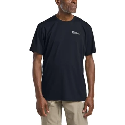 Afbeelding van Jack Wolfskin Delgami Tshirt basic, Heren, Maat: Small, Black