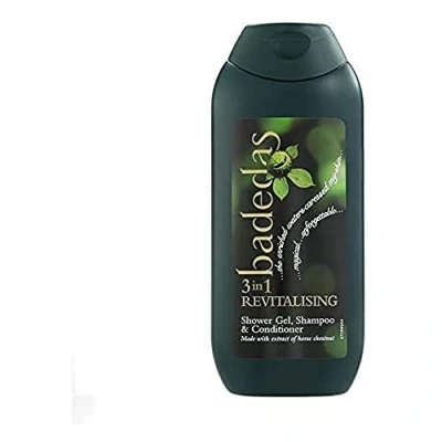 Afbeelding van Badedas 3 in 1 Revitaliserend badproduct verrijkt met natuurlijke vochtinbrengende crèmes Douchegel, Shampoo en Conditioner voor een luxe douche ervaring 200 ml