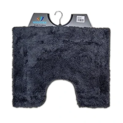 Afbeelding van Wicotex Toiletmat uni grijs Antislip onderkant WC mat met uitsparing