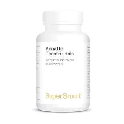 Afbeelding van Supersmart Annatto Tocotriënolen 50 Mg Antioxidant supplement Reguleren van vetten in het bloed Natuurlijke actieve vorm vitamine E Non GMO &amp; Glutenvrij 60 softgels