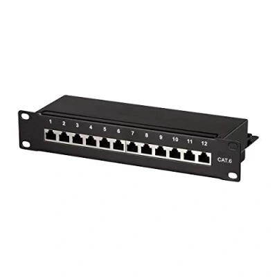 Afbeelding van LogiLink NP0046 12 poorten Patchpaneel 254 mm (10) CAT 6 1 HE