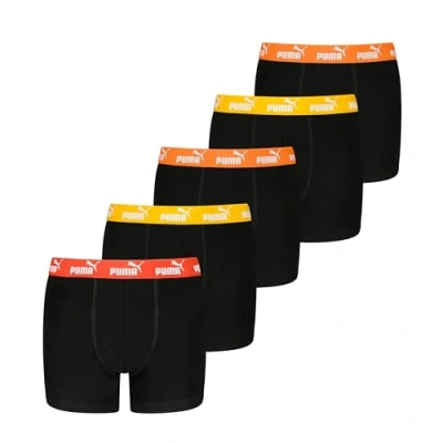 Afbeelding van PUMA Basic Boxer voor jongens (set van 5), rood/zwart., 158 164