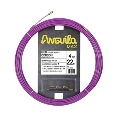 Afbeelding van Anguila Max kabelgeleiding gemengde aansluitingen staal + nylon kleur violet diameter 4 mm 22 meter