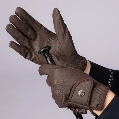 Afbeelding van Harry&#039;s Horse Handschoenen TopGrip bruin xxs