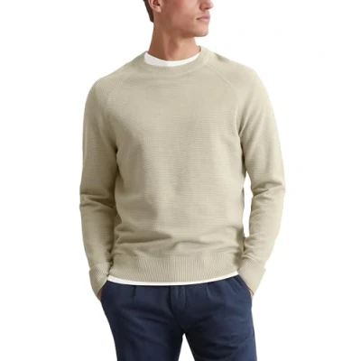 Afbeelding van Marc O&#039;Polo heren Fijngebreide pullover met ronde hals in de kleur Beige, maat: XXL