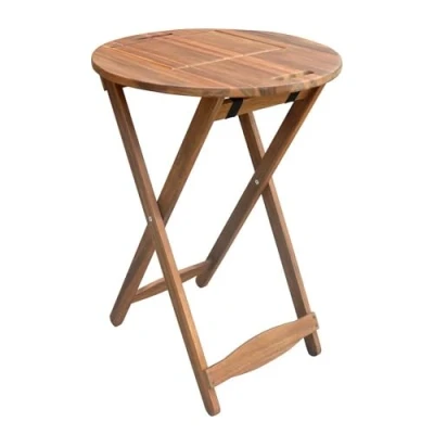 Afbeelding van SenS Line inklapbare BBQ bijzettafel rond Acacia